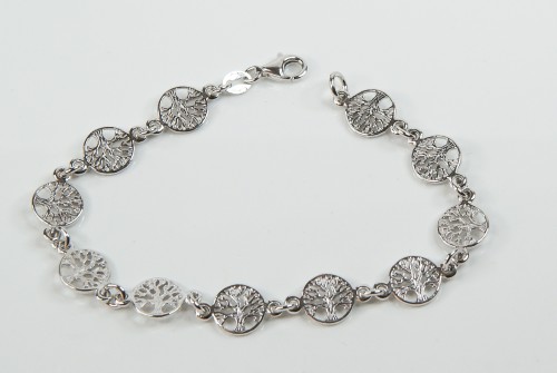 Sterling Silver Tree Of Life Bracelet