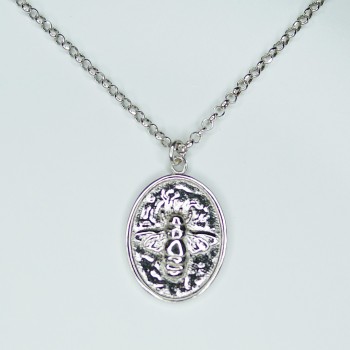 Sterling Silver Bee Pendant and Chain